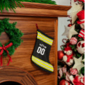 Team voor zwart en goudFootball, op maat Kleine Kerstsok