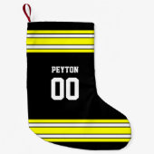 Team voor zwart en goudFootball, op maat Kleine Kerstsok (Voorkant)