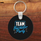 Team vrijgezellenfeest bruid bruidegom 1 sleutelhanger (Voorkant)