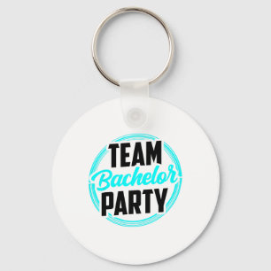 Team vrijgezellenfeest bruid bruidegom 2 sleutelhanger