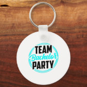 Team vrijgezellenfeest bruid bruidegom 2 sleutelhanger (Voorkant)