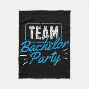 Team vrijgezellenfeest bruid bruidegom _3 fleece deken
