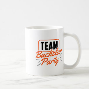 Team vrijgezellenfeest bruid bruidegom 3 koffiemok