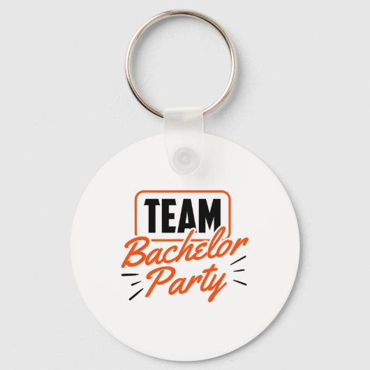 Team vrijgezellenfeest bruid bruidegom 3 sleutelhanger (Voorkant)