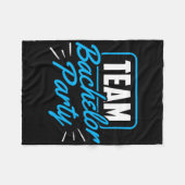 Team vrijgezellenfeest bruid bruidegom 5 fleece deken (Voorkant (Horizontaal))