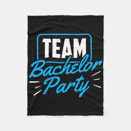 Team vrijgezellenfeest bruid bruidegom 5 fleece deken (Voorkant)