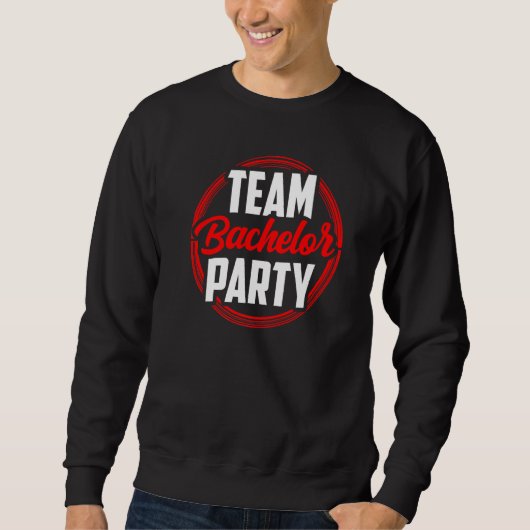 Team vrijgezellenfeest bruid bruidegom trui (Voorkant)