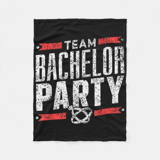 Team vrijgezellenfeest bruidegom bruid _1  fleece deken (Voorkant)