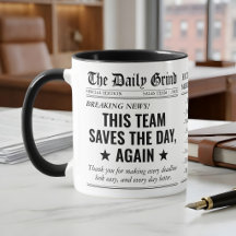 Team Waardering Krant Collega Bedankt
