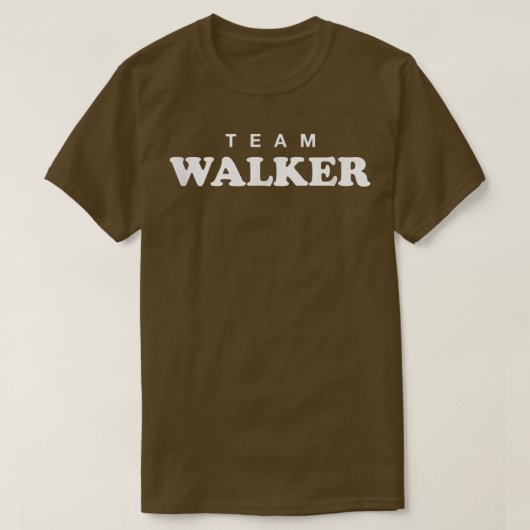 Team Walker Gepersonaliseerde Achternaam Bruid Bru T-shirt (Design voorkant)
