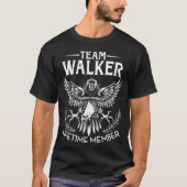 Team WALKER Lifetime Member Achternaam T-shirt (Voorkant)