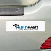 Team Walt Bumpersticker (Op auto)