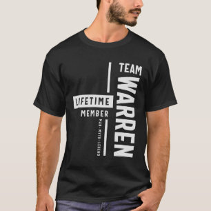Team Warren Levenslang Lid Grappige Naam Warren T-shirt