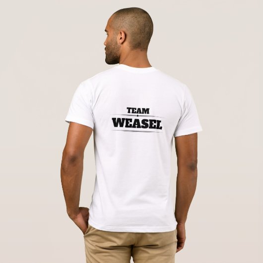 TEAM WEASEL T-SHIRT (Achterkant volledig)