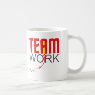 Team werk - daar is het! - "i" koffiemok