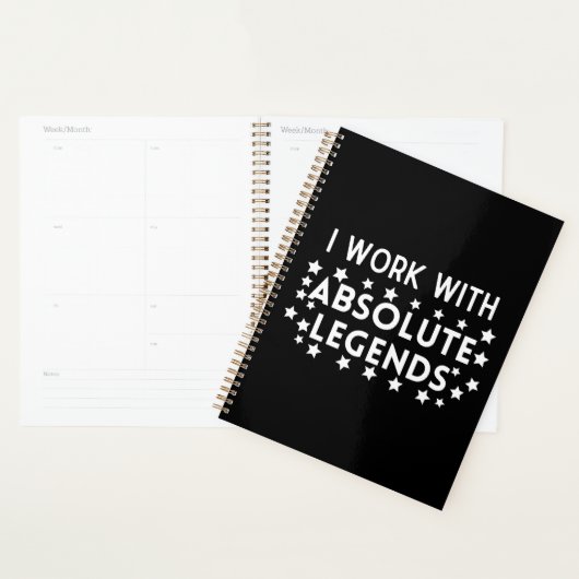 Team werk ik werk met absolute legendes planner (Display)