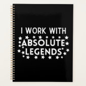 Team werk ik werk met absolute legendes planner (Voorkant)