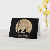 Team Werk Motivatie Kaart met Cowboys (Gele Bloem)