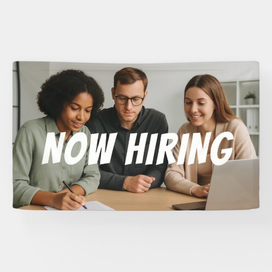 team werkt samen met het inhuren van banner (Horizontaal)