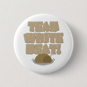 Team White Meat Thanksgiving Ronde Button 5,7 Cm