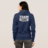 Team white personalized familie of groep t-shirt (Achterkant volledig)