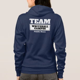 Team white personalized familie of groep t-shirt