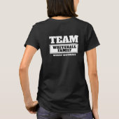 Team white personalized familie of groep t-shirt (Achterkant)