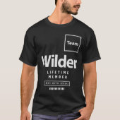 Team Wilder Levenslang Lid Grappige Naam Wilder T-shirt (Voorkant)