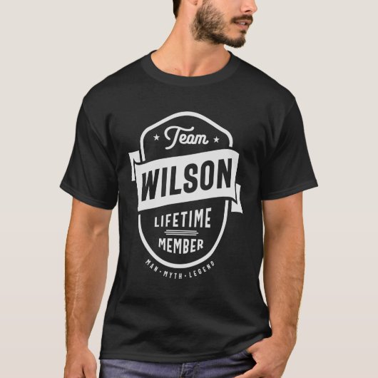 Team Wilson Levenslang Lid Grappige Naam Wilson T-shirt (Voorkant)