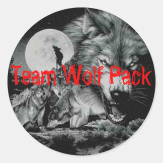 Team Wolf Pack Ronde Sticker