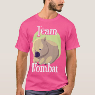 Team Womba Wombat Fanclub Grappige Wombat Liefhebb T-shirt