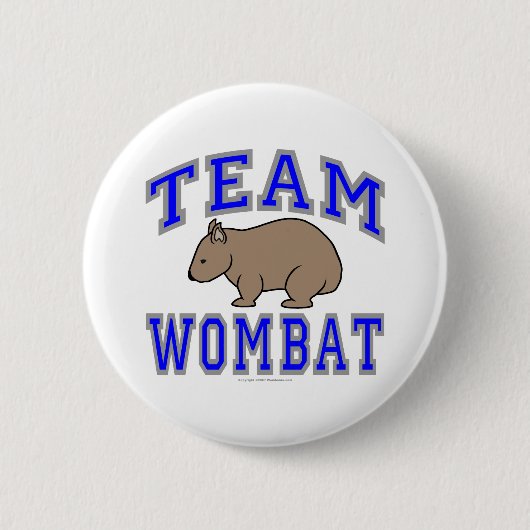 Team Wombat II Ronde Button 5,7 Cm (Voorkant)