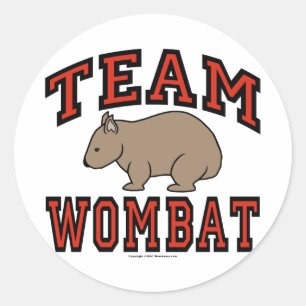 Team Wombat III Ronde Sticker