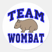 Team Wombat IV Sticker (Voorkant)