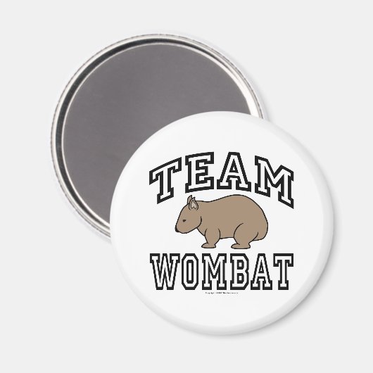 Team Wombat Magneet (Voorkant / Achterkant)