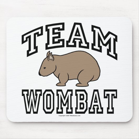 Team Wombat Muismat (Voorkant)