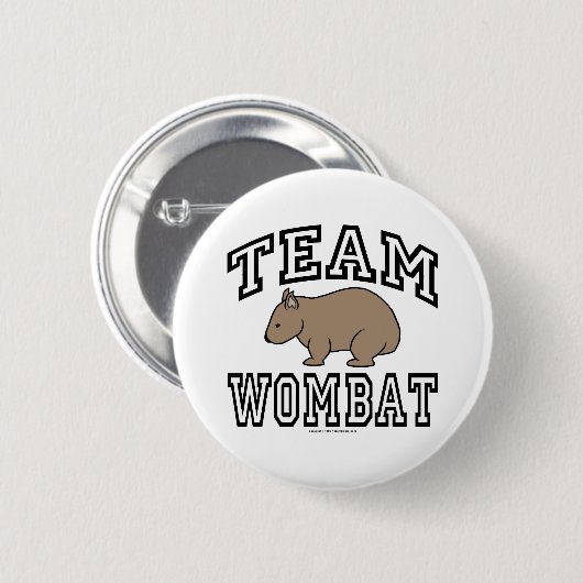 Team Wombat Ronde Button 5,7 Cm (Voorkant /achterkant)