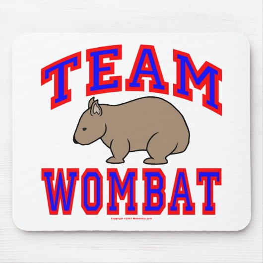 Team Wombat VI Muismat (Voorkant)