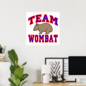 Team Wombat VI Poster (Thuiskantoor)