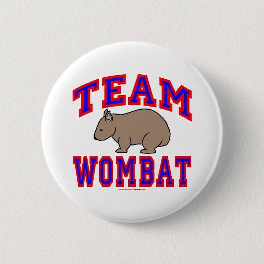 Team Wombat VI Ronde Button 5,7 Cm (Voorkant)