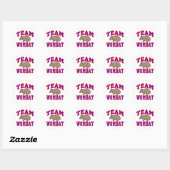 Team Wombat VI Ronde Sticker (Vel)