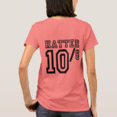 Team Wonderland:  Mad Hatter (zwart) T-shirt (Achterkant)