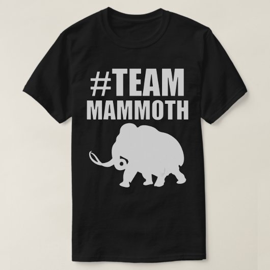 Team Wooly Mammoth, Favoriete Dier, Elephant Love T-shirt (Design voorkant)