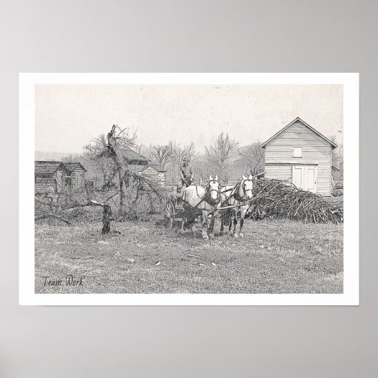 Team Work  Art Poster (Voorkant)