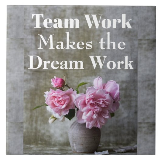 Team Work Ceramic Tegel Tegeltje (Voorkant)
