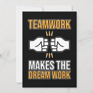 Team Work Makes Dream Work Employee Appreciation G Kaart