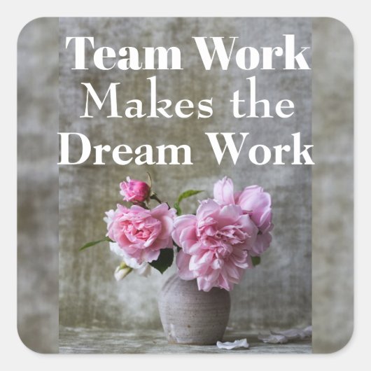 Team Work Sticker (Voorkant)
