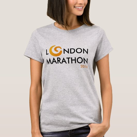 Team World Child Cancer #LondonMarathon2016 T-shirt (Voorkant)