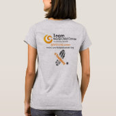 Team World Child Cancer #LondonMarathon2016 T-shirt (Achterkant)