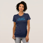 Team Worm Blue T-shirt (Voorkant volledig)